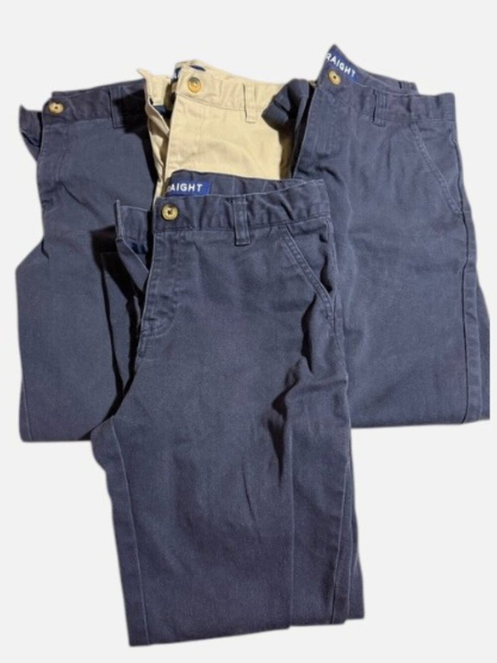 French Toast Size 16 Uniform Pants in Navy and Khaki - Set of 4